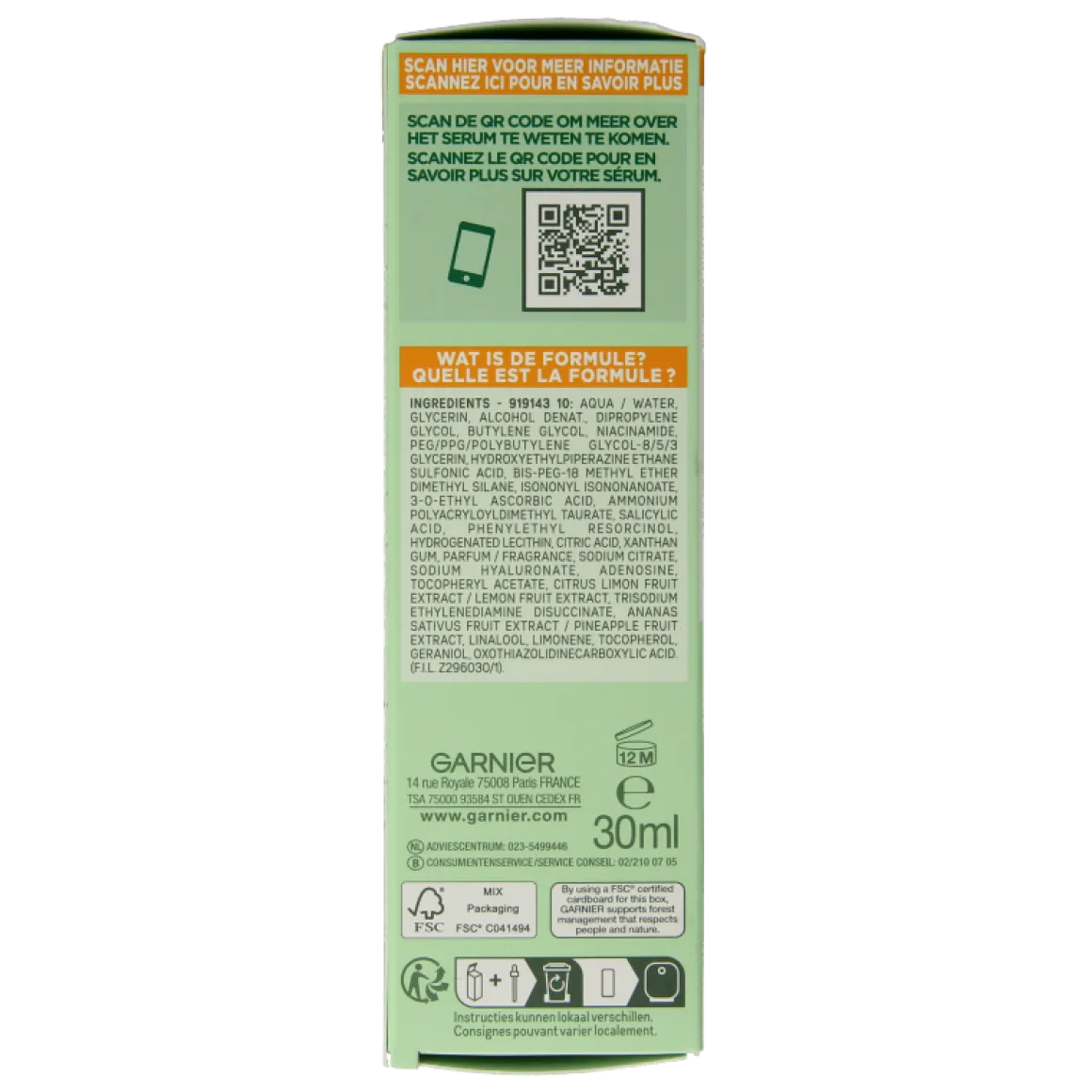 Garnier SkinActiv VitC anti-dark spot serum
