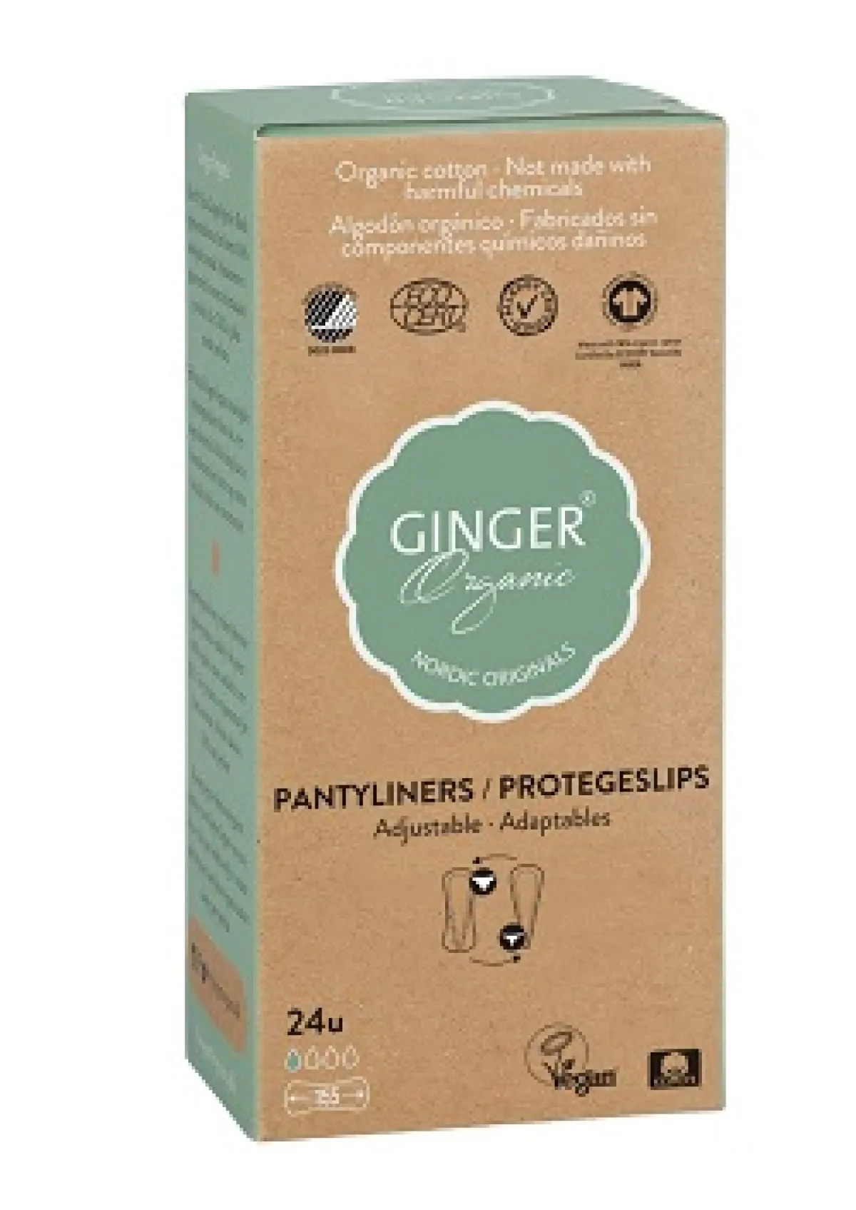 New Ginger Organic Inlegkruisjes flexibel