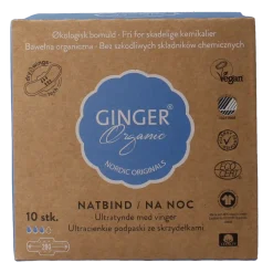 Hot Ginger Organic Maandverband nacht met vleugels