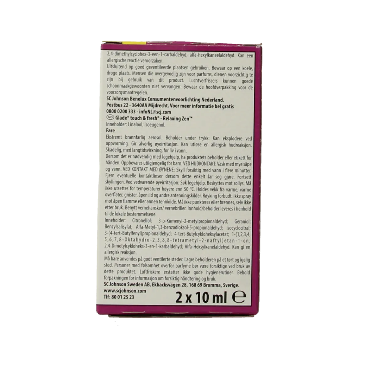 Online Glade One touch navul relax zen