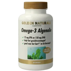 Outlet Golden Naturals Omega 3 algenolie liquid capsules