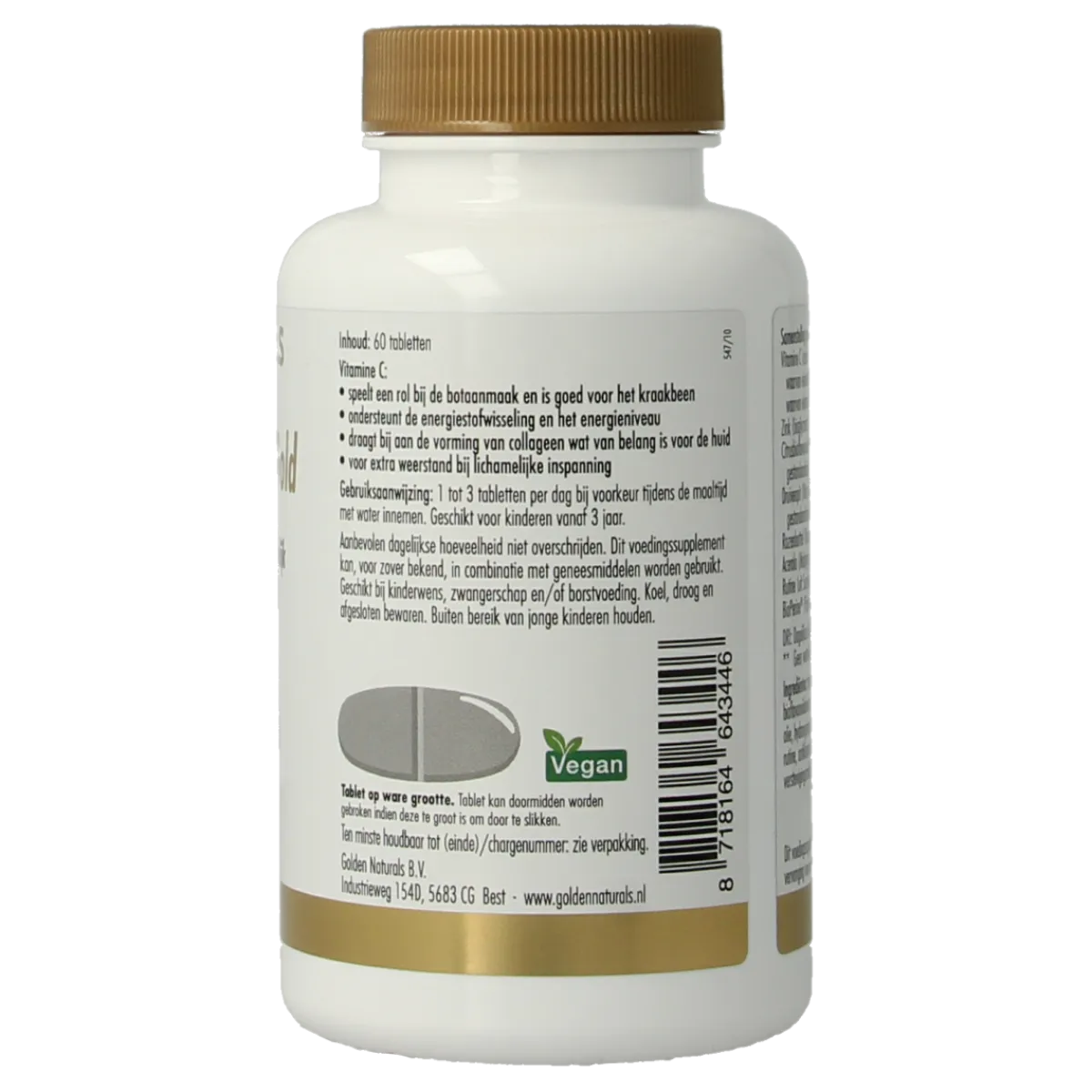 New Golden Naturals Vitamine C 1000mg gold