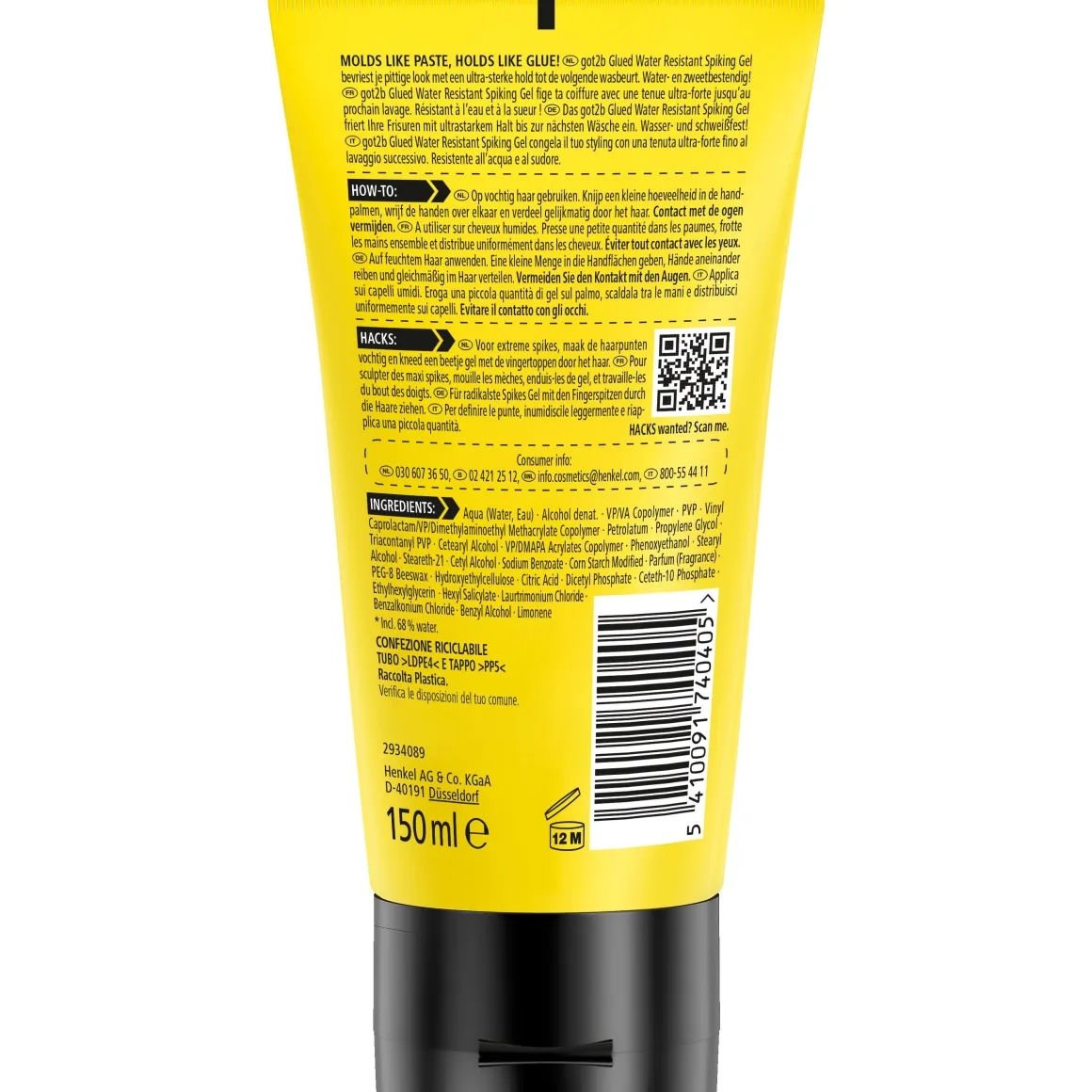 Got2b Glued water resistant spiking gel