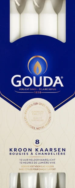 Clearance Gouda Kroonkaars wit 240/24