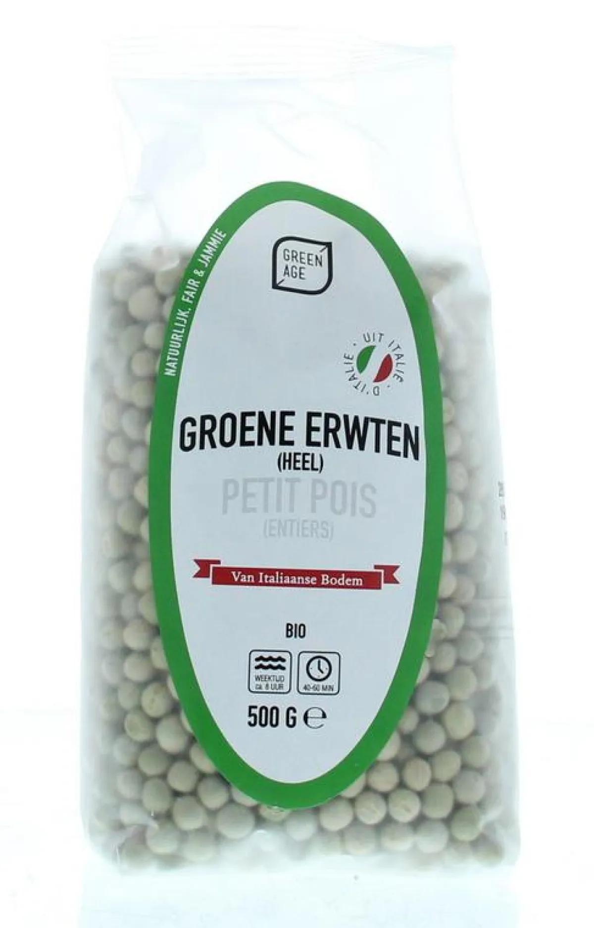 Greenage Groene erwten bio