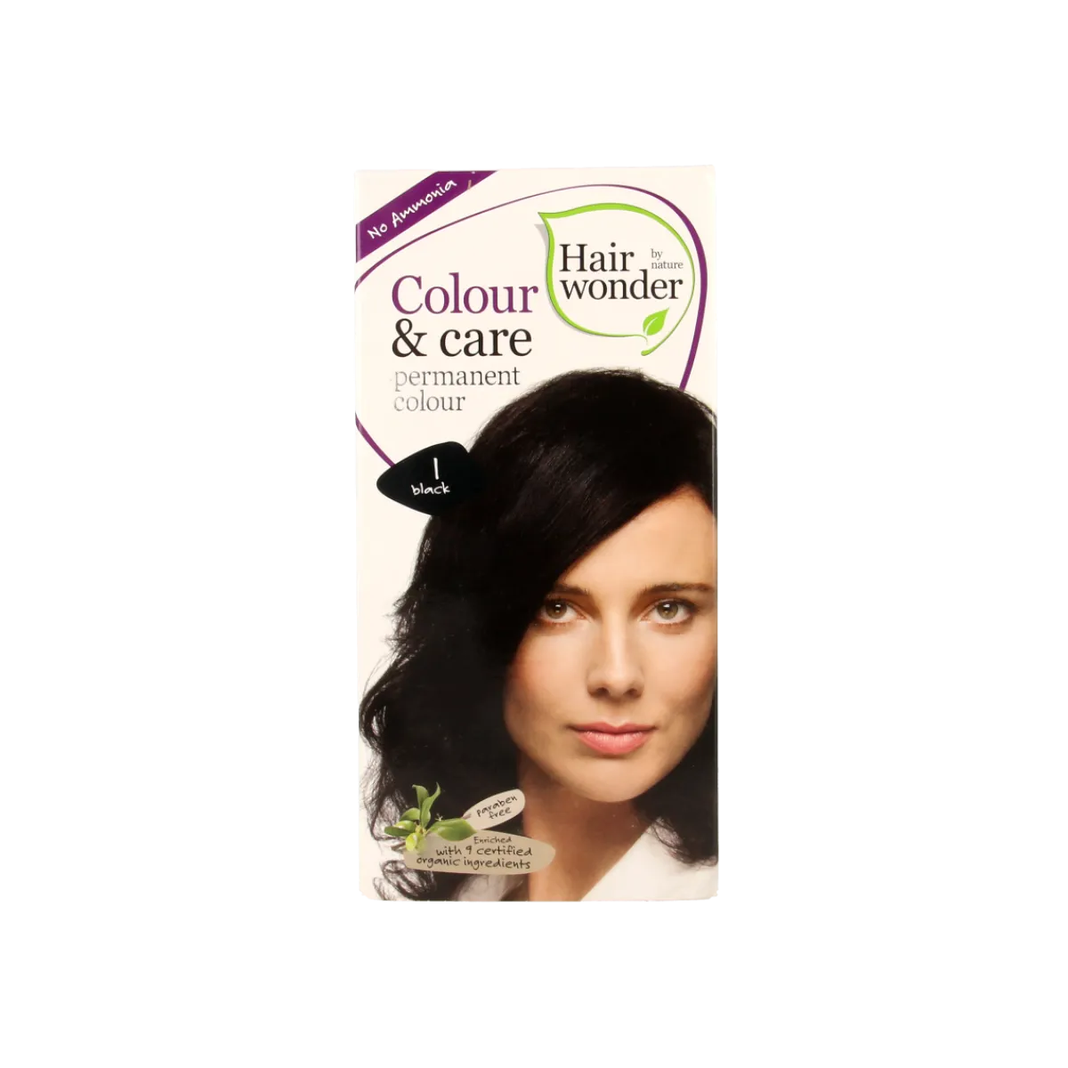 Online Hairwonder Colour & Care 1 black