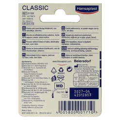 Hansaplast Hechtpleister classic 5m x 2.5cm