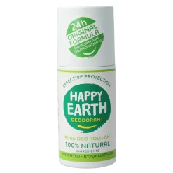 Happy Earth Pure deodorant roll-on unscented