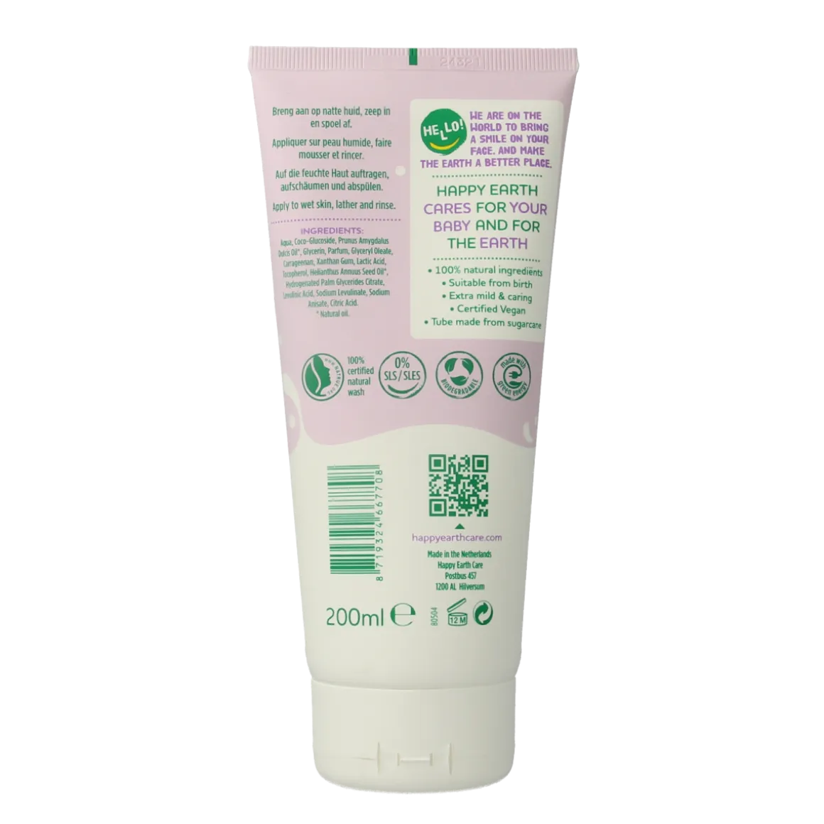 Happy Earth Wasgel creme olie baby & kids