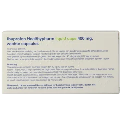 New Healthypharm Ibuprofen 400mg liquid caps