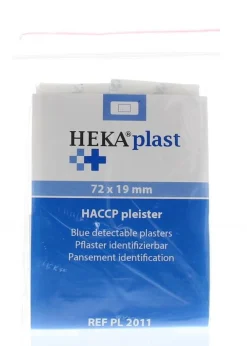 Heka HACCP pleisters blauw 72 x 19mm