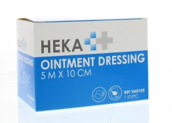 Heka Ointment dressing/Engels pluksel 5m x 10cm