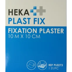 Hekaplast Fix pleister 10m x 10cm met schutvel