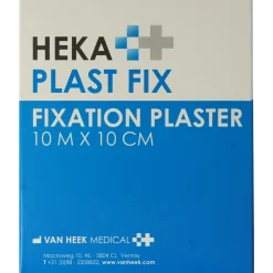 Hekaplast Fix pleister 10m x 10cm met schutvel