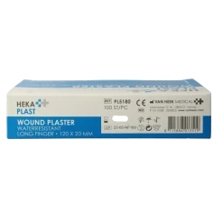 Hekaplast Vingerpleister water resistent 120 x 20