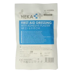 Heka Snelverband nr. 2 met hechtpleister 6 x 8 cm