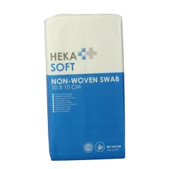 Heka Soft Non-woven kompres 10 x 10cm niet steriel 8 lagen
