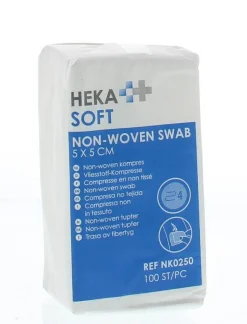 Heka Soft Non woven kompres 5 x 5 4-laags