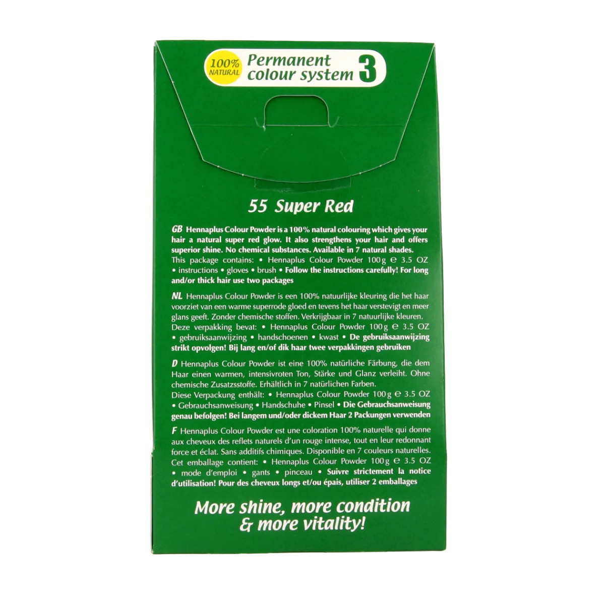 Clearance Henna Plus Colour powder 55 super red