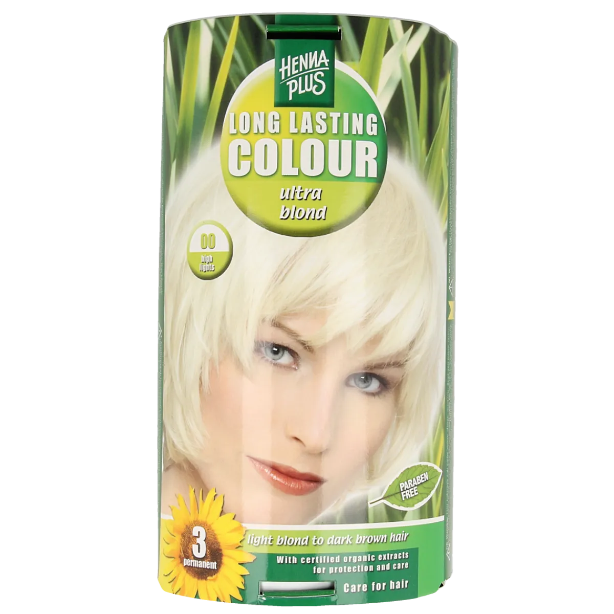 Online Henna Plus Long lasting colour 00 blonde coupe soleil