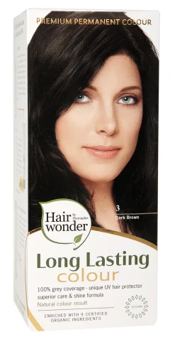 Online Henna Plus Long lasting colour 3 dark brown