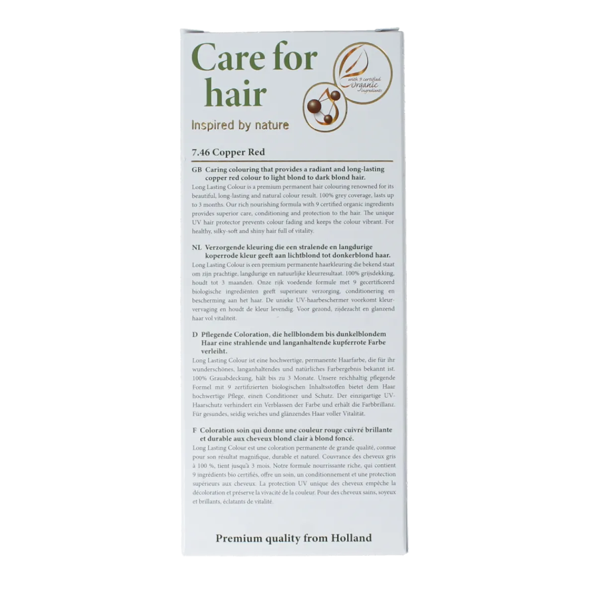 New Henna Plus Long lasting colour 7.46 copper red