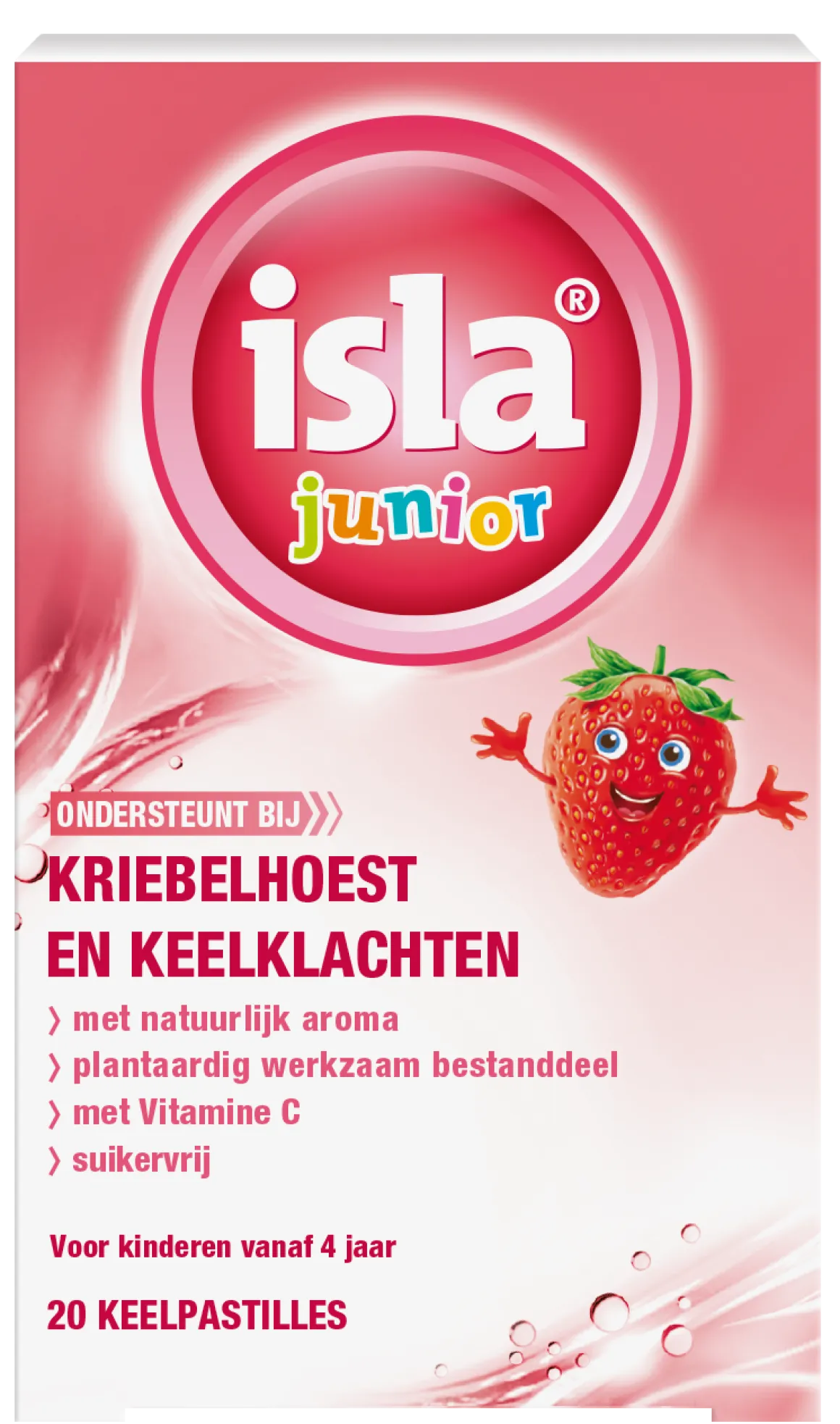 Isla Junior keelpastilles aardbei