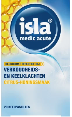 Isla Medic acute citrus honing keelpastilles