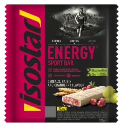 New Isostar Energy sport bar cereals & cranberry 3 pack