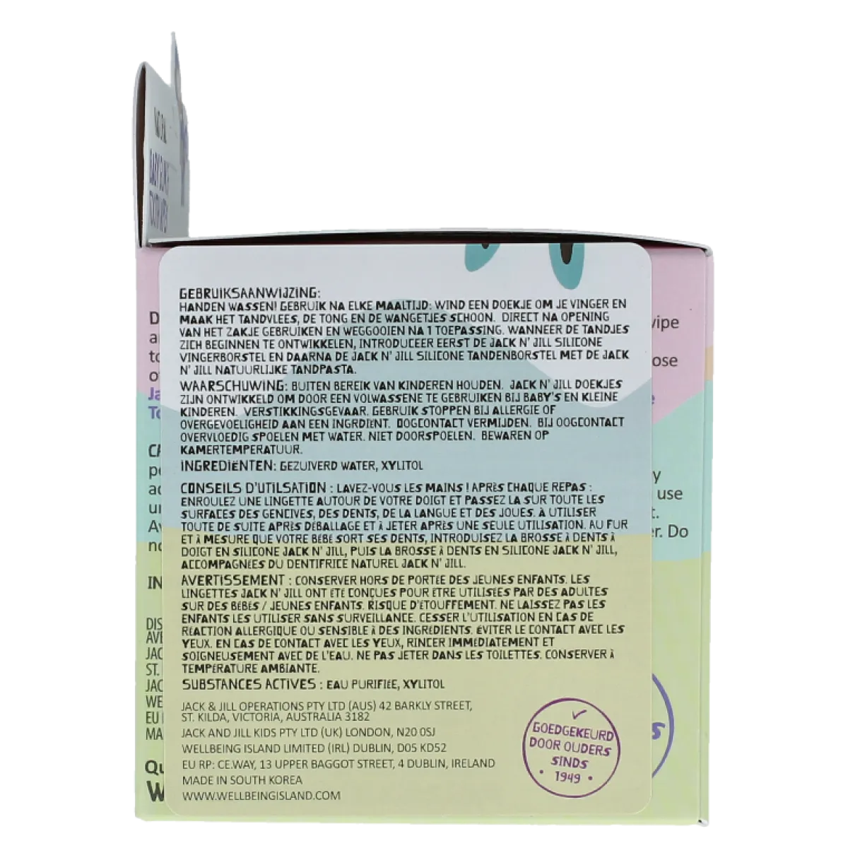 Outlet Jack N Jill Natural baby gum & tooth wipes