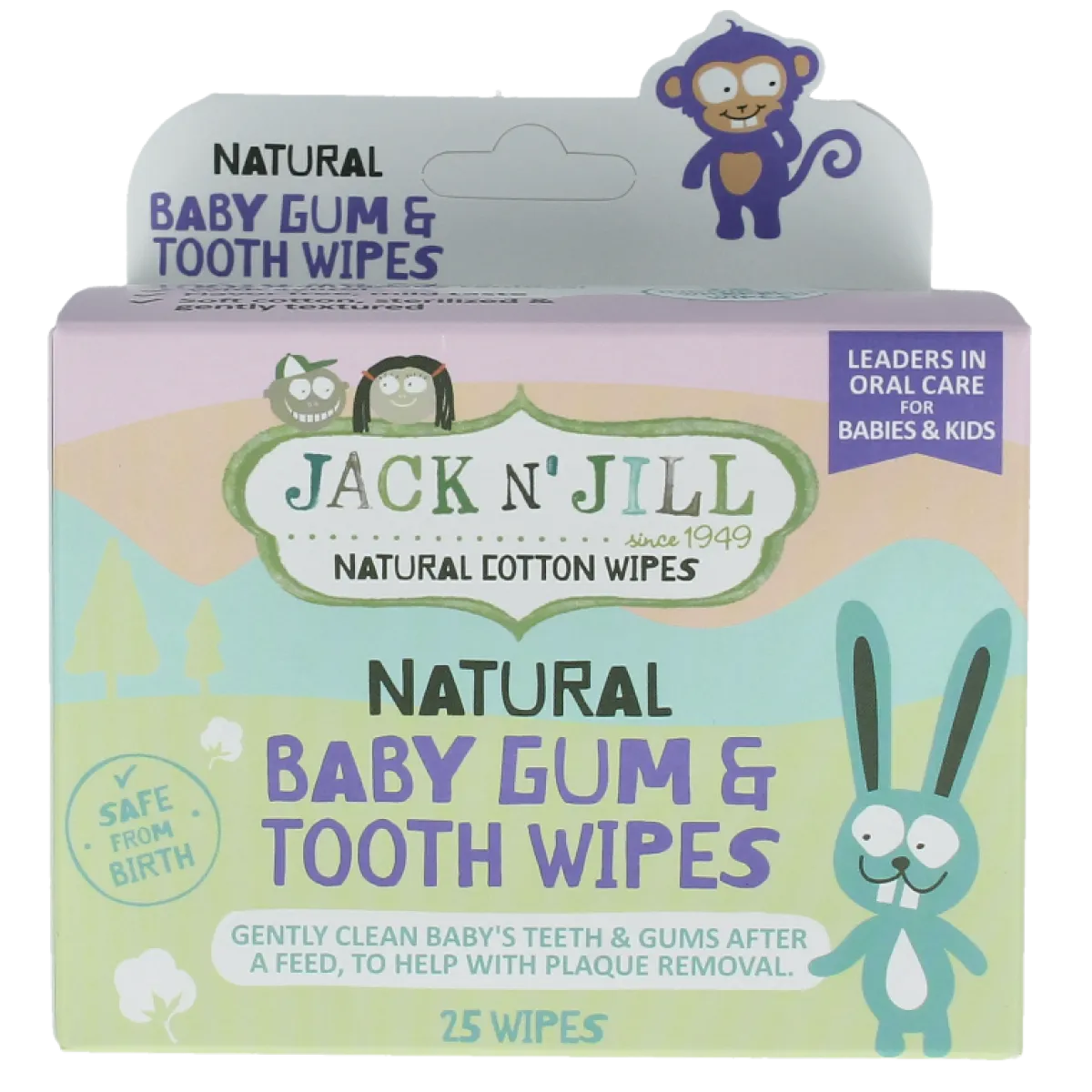 Outlet Jack N Jill Natural baby gum & tooth wipes