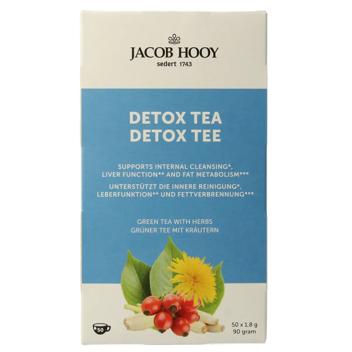Outlet Jacob Hooy Detox theezakjes