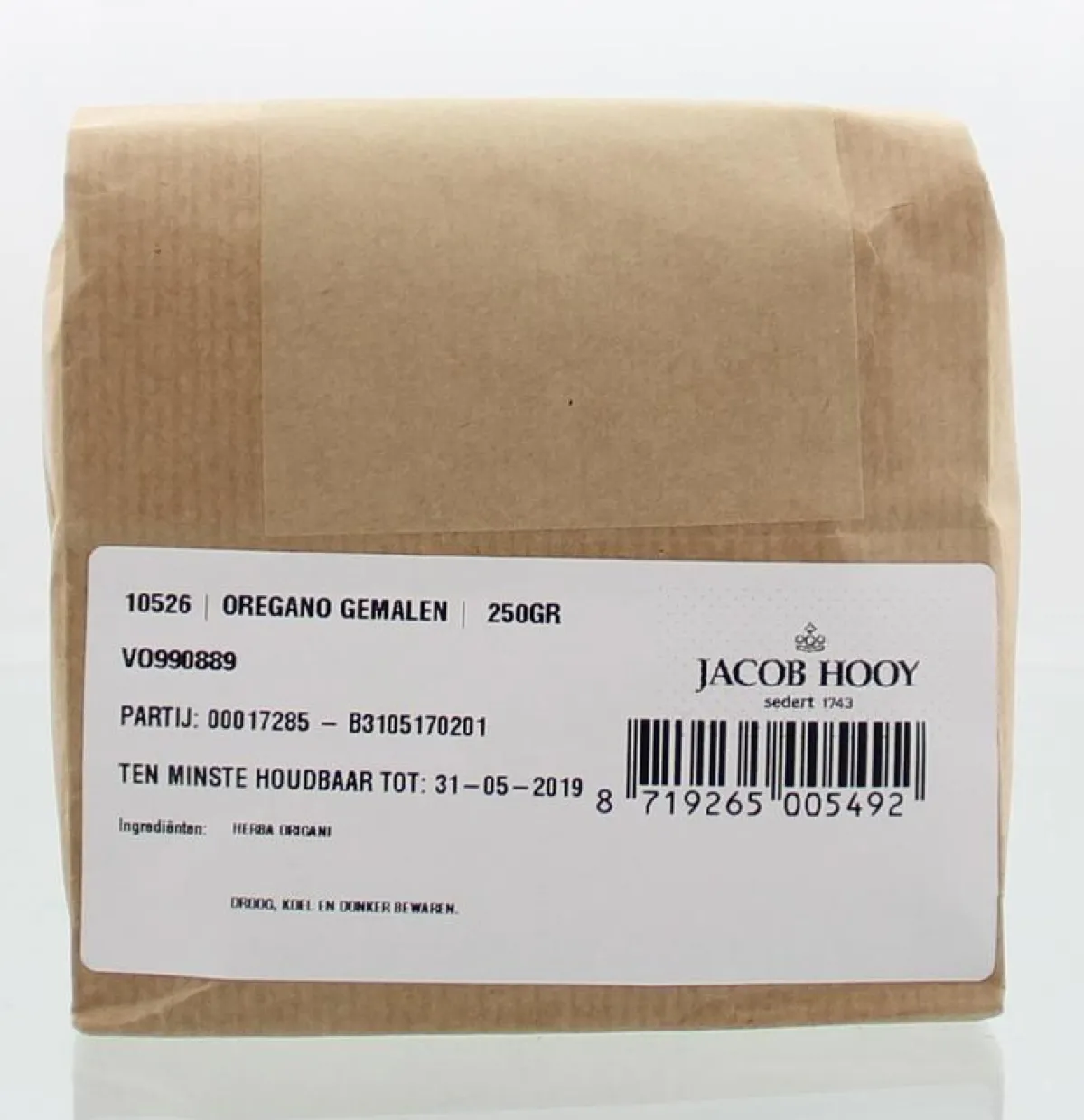 Discount Jacob Hooy Oregano gemalen