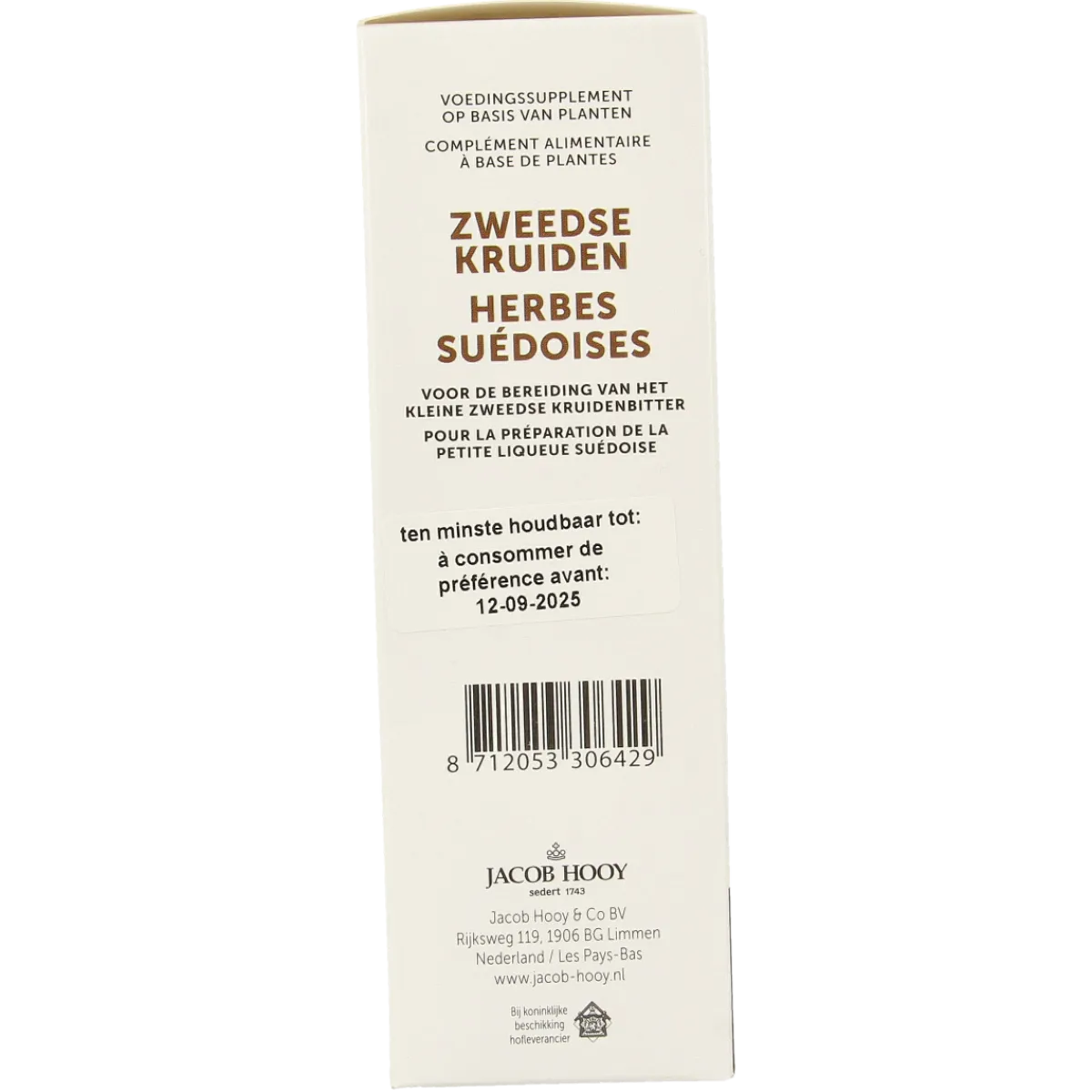 Discount Jacob Hooy Zweedse kruiden klein met kamfer