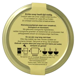 Kleinstesoepfabriek Franse uiensoep vegetarisch bio