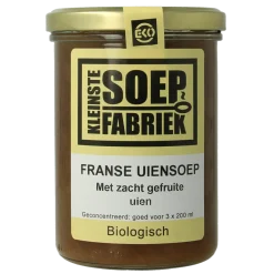 Kleinstesoepfabriek Franse uiensoep vegetarisch bio