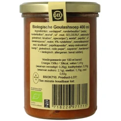 Kleinstesoepfabriek Goulash soep bio