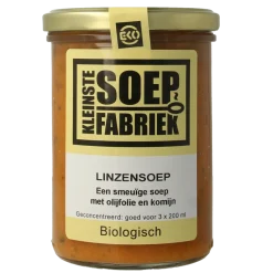 Kleinstesoepfabriek Linzensoep bio