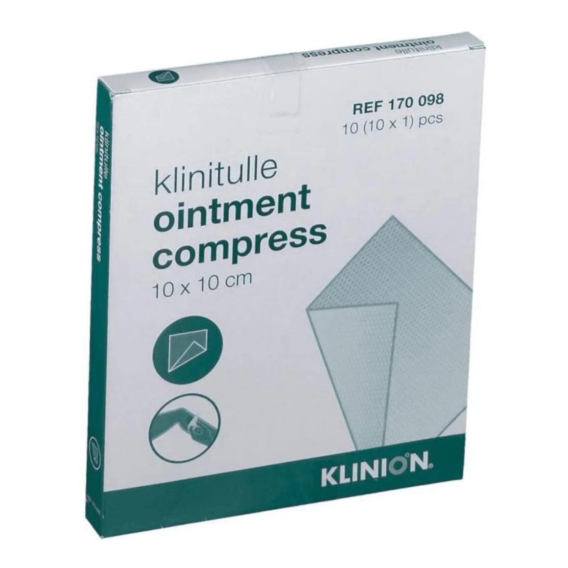 Klinion Klinitulle zalfkompres 10 x 10