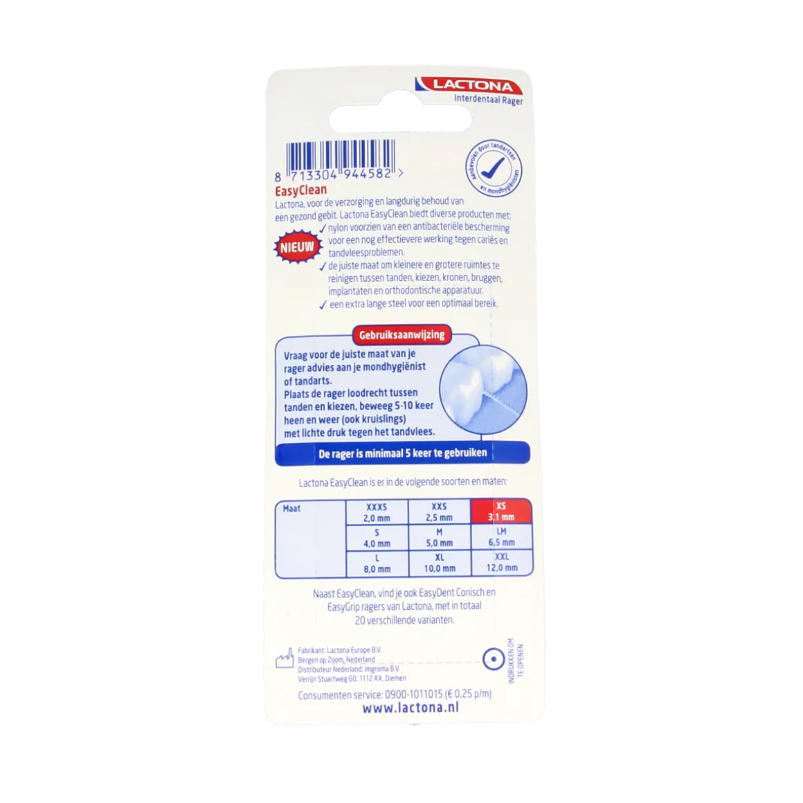 Lactona Easyclean XS 3.1mm