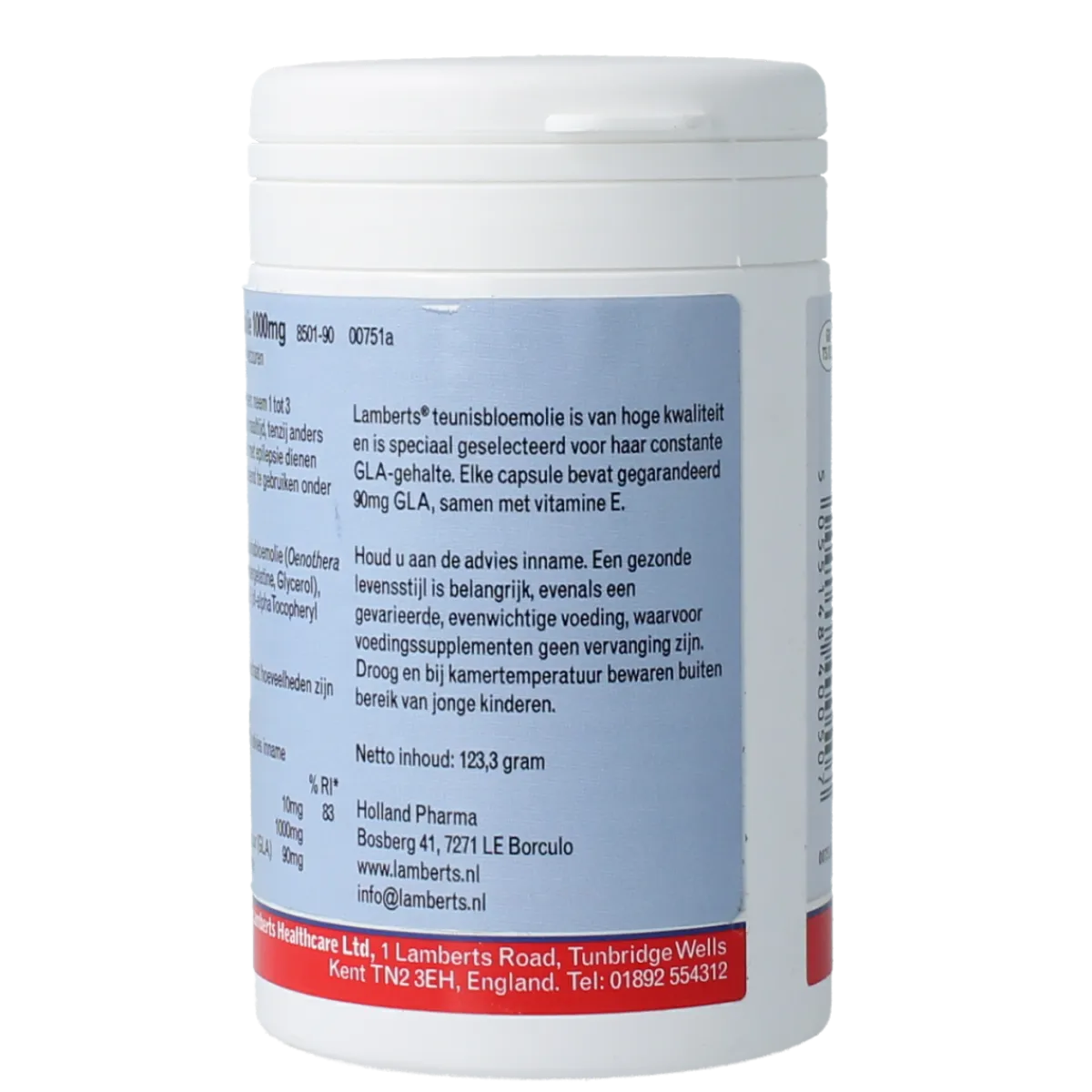 Lamberts Teunisbloemolie 1000mg (pure evening primrose oil)