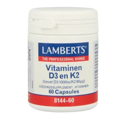 Lamberts Vitamine D3 1000IE 25mcg en K2 90mcg