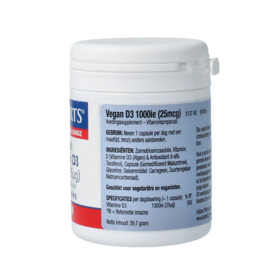Lamberts Vitamine D3 1000IE 25mcg vegan