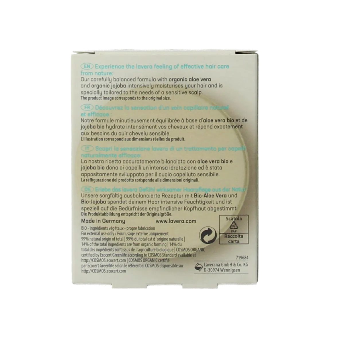 New Lavera Shampoobar basis sensitiv moisture & care