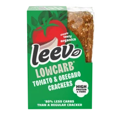 Leev Bio lowcarb crackers tomaat & oregano