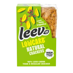 Leev Lowcarb natural crackers 3 x 2 stuks bio
