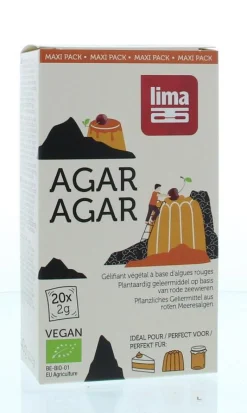 Best Lima Agar agar maxi pack 2 gram bio