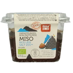 Lima Brown rice ongepasteuriseerd 25% minder zout bio