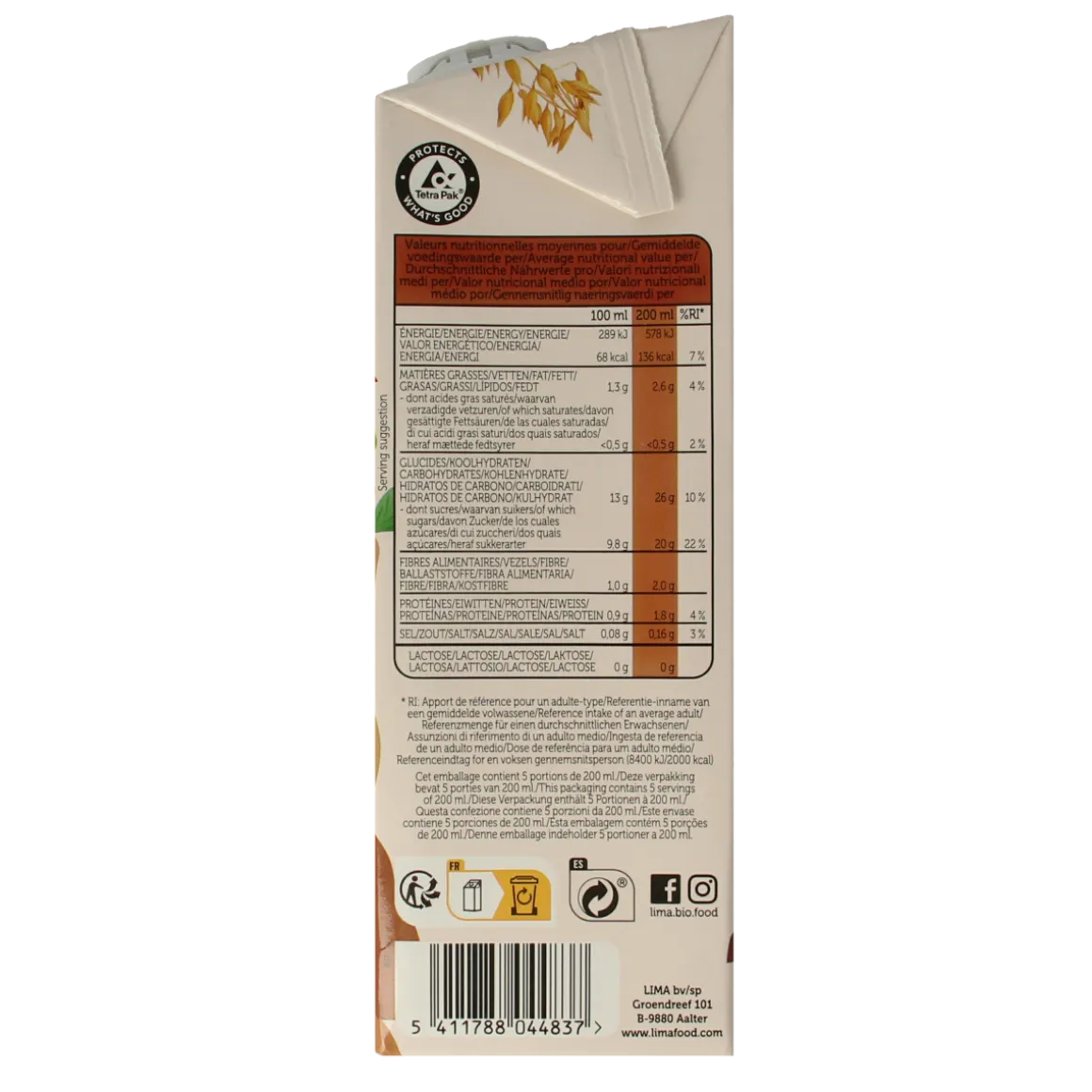 Lima Oat drink choco bio
