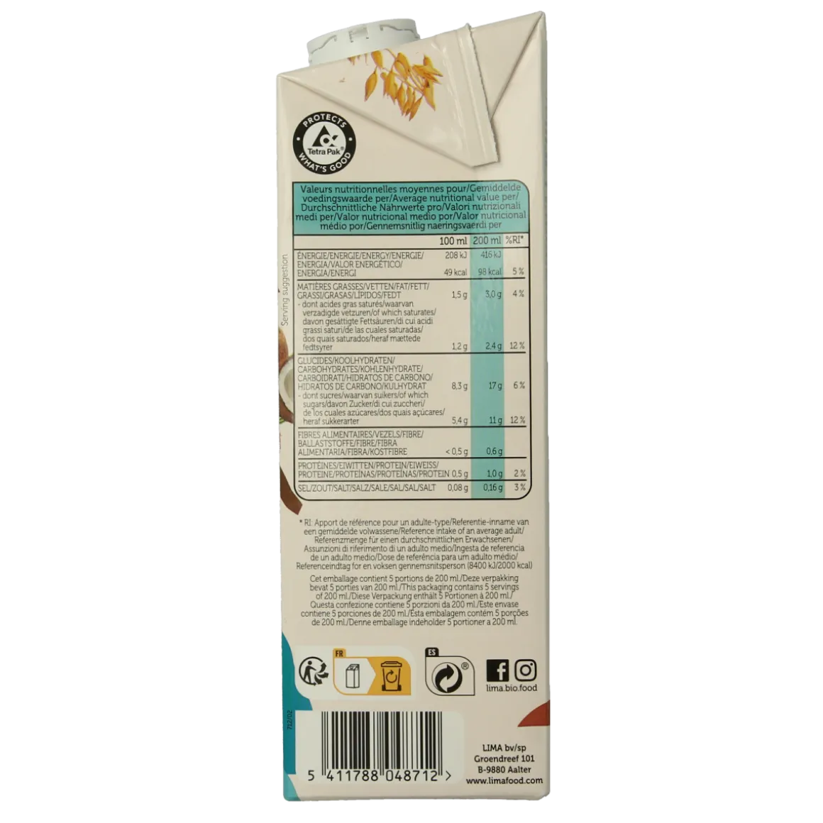 Lima Oat drink coco bio